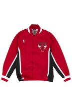 Jaqueta Mitchell & Ness Jersey Authentic Warm Up Chicago Bulls 1992-1993 Vermelha