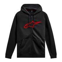 Jaqueta Moletom Alpinestars Ageless Zip V3 Hoodie Preto Vermelho