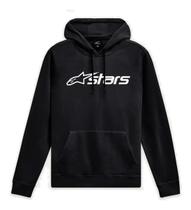 Jaqueta Moletom Alpinestars Blaze V3 Hoodie Preto Branco Jaqueta Moletom Alpinestars Blaze V3 Hoodie Preto Branco