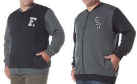 Jaqueta Moletom CDKA Sem Capuz Com Bordado Masculino Adulto Cores e Estampas Sortidas - Ref 4766