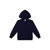 Jaqueta Moletom Felpado Com Capuz Alakazoo Ref. 00215 Cor:Azul escuroTamanho:4
