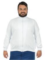 Jaqueta moletom flanelado básica plus size masculina fenomenal