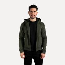 Jaqueta Moletom Forum Zíper Verde Militar