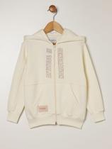Jaqueta Moletom Infantil Para Menino - OFF WHITE Jaqueta Moletom Infantil Para Menino - OFF WHITE