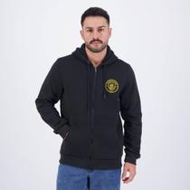 Jaqueta Moletom Manchester City Canguru Zipper Preto