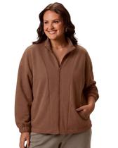 Jaqueta moletom plus size malwee feminino ref: mal1000134558 Jaqueta moletom plus size malwee feminino ref: mal1000134558