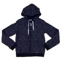 Jaqueta Moletom VLCS Pingado Azul Marinho Feminino Jaqueta Moletom VLCS Pingado Azul Marinho Feminino