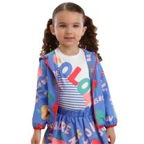 Jaqueta Mon Sucré Corta Vento Com Capuz Fruit Fun Inverno