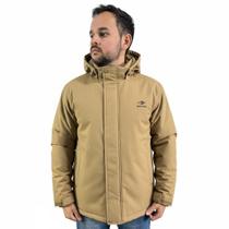 Jaqueta Mormaii Masculina Impermeável com Capuz Original Sarja Casual Inverno Cor:BegeTamanho:M