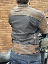 Jaqueta Moto CE Couro Bovino com Forro Impermeável Removível