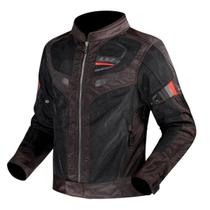 Jaqueta Moto Ls2 Garda Masculina Motociclista Preta Vermelha