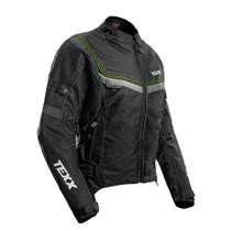 Jaqueta Moto Motociclista Impermeavel Texx New Strike V2 Lady Preta E Verde Feminina