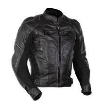 Jaqueta Moto Motociclista Texx Sniper V2 Masculina Preta Ventilada Couro Legitimo