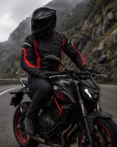 Jaqueta Motociclista Masculina Impermeável com Proteções Removíveis Refletiva para Moto Viagem Jaqueta Motociclista Masculina Impermeável com Proteções Removíveis Refletiva para Moto Viagem