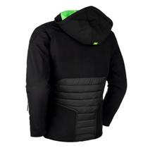 Jaqueta Motoqueiro Texx Com Touca Resistente Água com Proteção forro térmico Preta Verde