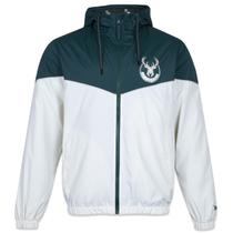 Jaqueta New Era Corta Vento Windbreaker NBA Milwaukee Bucks Core