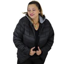 Jaqueta Nylon Feminina Plus Size com Capuz Crocker 48841