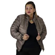 Jaqueta Nylon Feminina Plus Size Forro Aveludado City Lady 628032