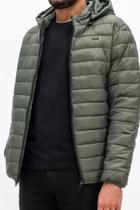 Jaqueta Ogochi Puffer Essencial Verde Militar:
