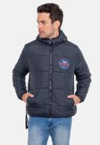 Jaqueta Onbongo Poliester Preta Masculina Com Capuz