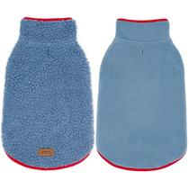 Jaqueta para cães cyeollo Fleece Sherpa Reversible Warm Blue XL