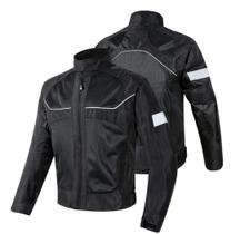 Jaqueta para motocicleta com equipamento de proteção para homens e mulheres corrida de motocross malha oxford