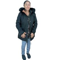 Jaqueta Parca Feminina com Capuz Removivel e Forrada - Estilo e Conforto para Todas as Ocasiões