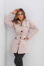 Jaqueta Parka com cordão Menina bonita 16446