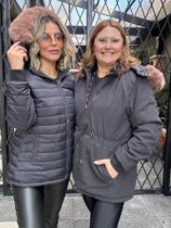 Jaqueta parka dupla face 47668 com capuz fixo MO - MARIA TEREZA