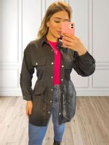 Jaqueta Parka Feminina Em Viscose
