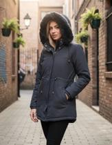 Jaqueta Parka Feminina plusize Forrada Inverno severo