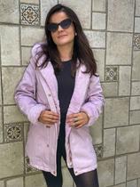 Jaqueta Parka Lã Batida Feminina De Inverno Papilloo