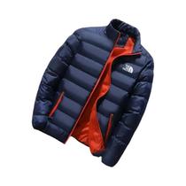 Jaqueta Parka Masculina Grossa E Quente Para O Inverno, Casual, Com Gola Alta, À Prova De Vento,