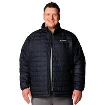 Jaqueta Plus Size 1SG Powder Lite Columbia Masculina Preto