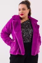 Jaqueta Plus Size Alícia Pelos Roxo Cess - EGG - Roxo