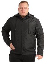 Jaqueta Plus Size Anistia Nylon Forrada com Capuz Preta