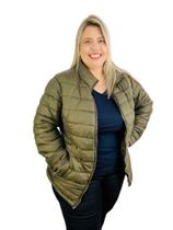 Jaqueta Plus Size Feminina Puffer Bobojaco Forrada Pelinhos 628025