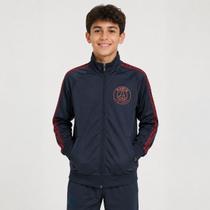 Jaqueta PSG Parisien Helanca Juvenil Azul Marinho