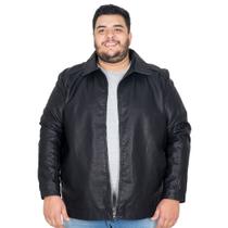 Jaqueta PU Poliuretano Plus Size Masculina Tradicional