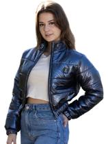 Jaqueta puffer blue resinado fem Jaqueta puffer blue resinado fem