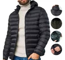 Jaqueta Puffer Bobojaco Corta Vento Frio Casaco Capuz Nylon