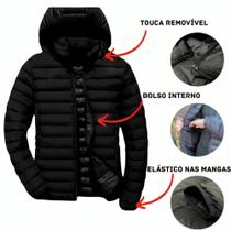 Jaqueta Puffer Bobojaco Masculina Frio Corta Vento Inverno Jaqueta Puffer Bobojaco Masculina Frio Corta Vento Inverno