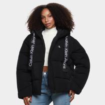 Jaqueta Puffer Calvin Klein Faixa Estilo Feminina