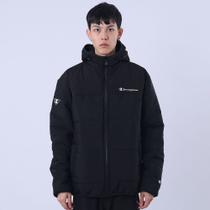 Jaqueta puffer champion life script logo ink