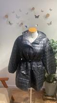 Jaqueta Puffer Curves Preta 2XL Plus Size 48 ao 52