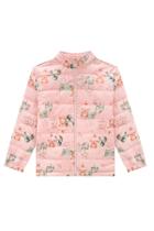 Jaqueta Puffer Estampa Urso Menina em Nylon Matelasse Somni