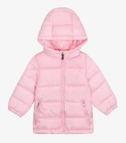 Jaqueta Puffer Feminina com Capuz Trick Nick Rosa