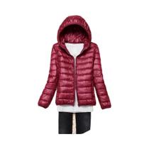 Jaqueta Puffer Feminina plus Size 15 Cores 5XL 6XL 7XL Leve E Compactável Com Capuz Casaco De Pluma