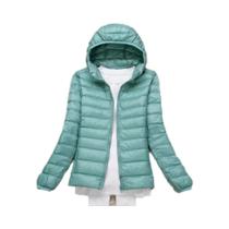 Jaqueta Puffer Feminina plus Size 15 Cores 5XL 6XL 7XL Leve E Compactável Com Capuz Para Primavera E