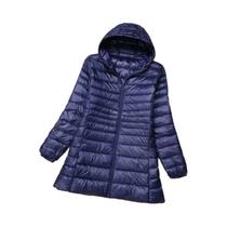 Jaqueta Puffer Feminina plus Size 5XL 6XL 7XL Com Capuz, Ultra Leve, Compactável, Quente E Ajustada